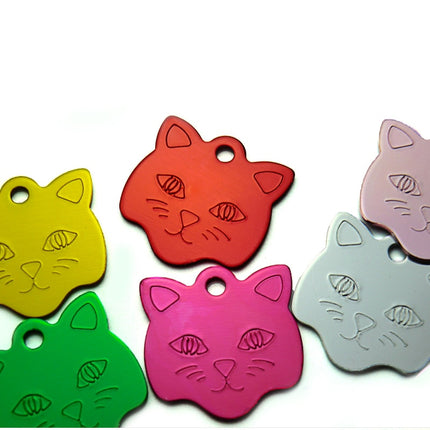 Customized Cat Style Aluminum ID Tags Set - wnkrs