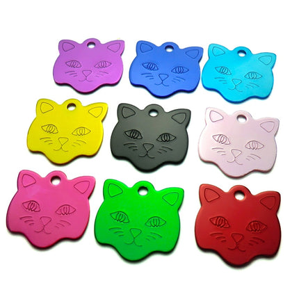 Customized Cat Style Aluminum ID Tags Set - wnkrs