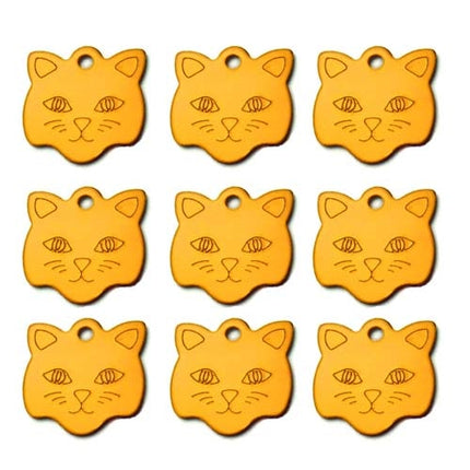 Customized Cat Style Aluminum ID Tags Set - wnkrs