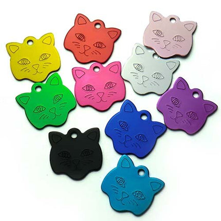 Customized Cat Style Aluminum ID Tags Set - wnkrs