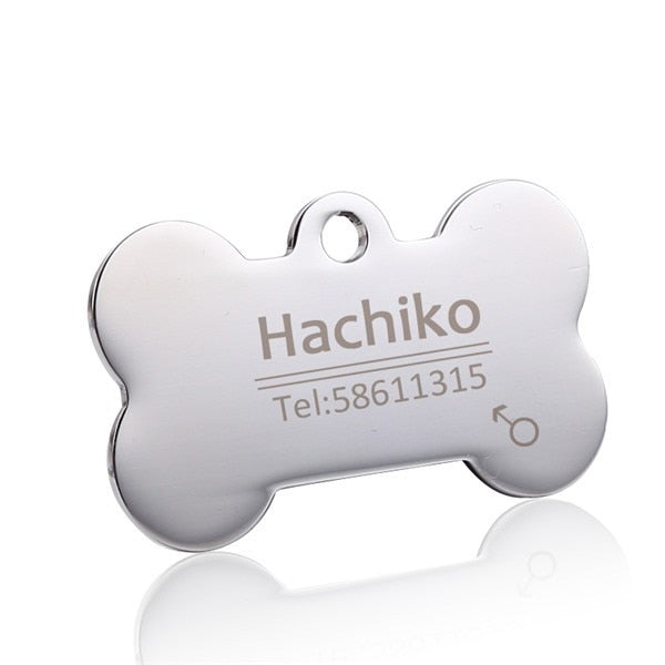 Personalized Stainless Steel Dog ID Tag - wnkrs