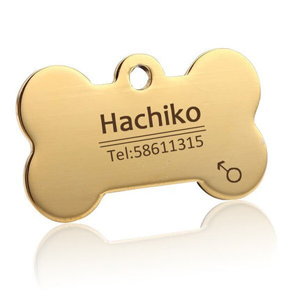 Personalized Stainless Steel Dog ID Tag - wnkrs