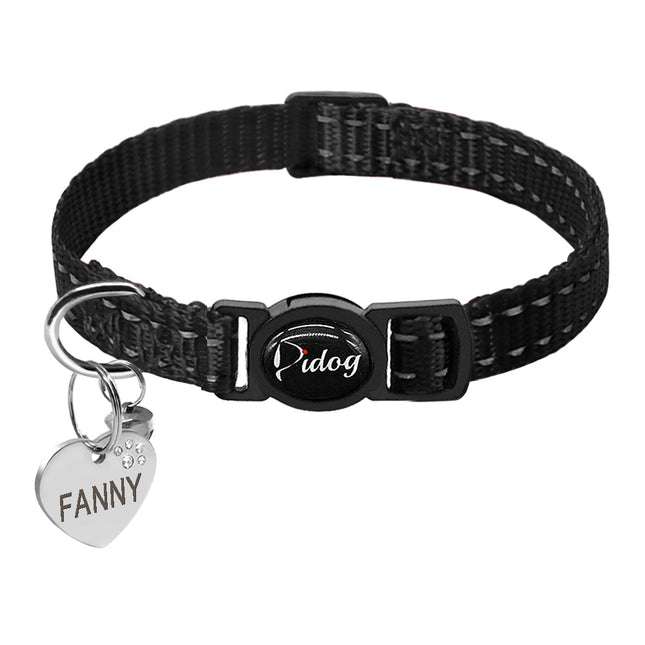 Reflective Kitten Collar with ID Tag - wnkrs