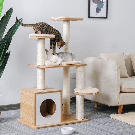 Pet Climbing Frame with Hanging Ball - wnkrs