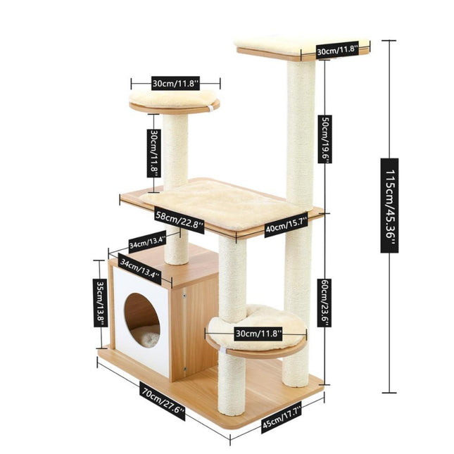 Pet Climbing Frame with Hanging Ball - wnkrs