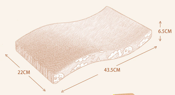 Cute Creatively Designed Wood Cat's Scratcher - wnkrs