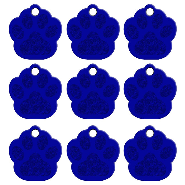 Paw Shaped Metal Dog ID Tags 20 pcs Set - wnkrs