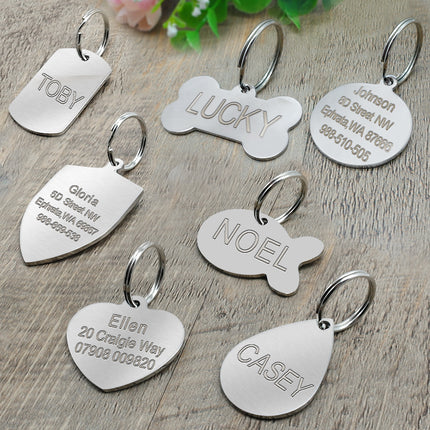 Personalized Stainless Steel Creative Dog’s Tag - wnkrs