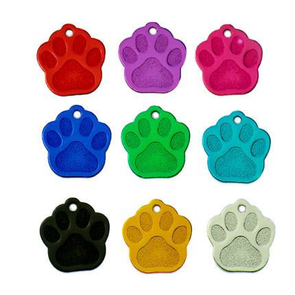 Paw Shaped Pet ID Tags Set - wnkrs