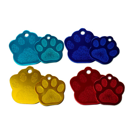 Paw Shaped Pet ID Tags Set - wnkrs