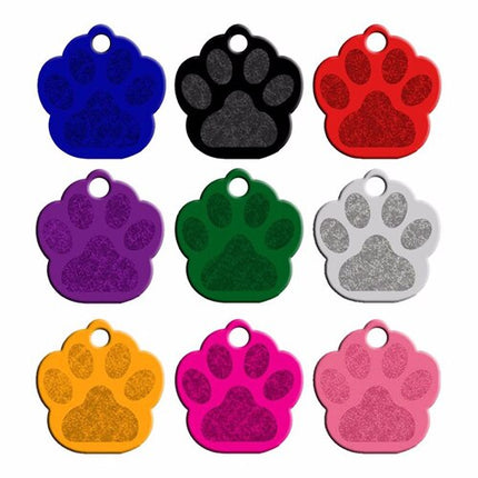 Paw Shaped Pet ID Tags Set - wnkrs