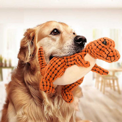 Funny Dinosaur Corduroy Dog's Toy - wnkrs