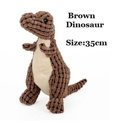 Funny Dinosaur Corduroy Dog's Toy - wnkrs