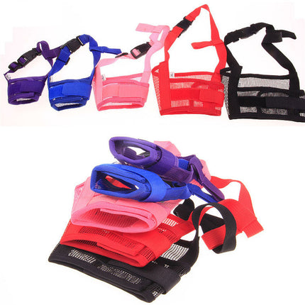 Breathable Polyester Mesh Dog's Muzzle - wnkrs