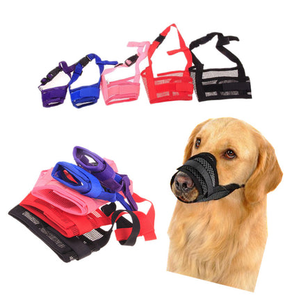 Breathable Polyester Mesh Dog's Muzzle - wnkrs