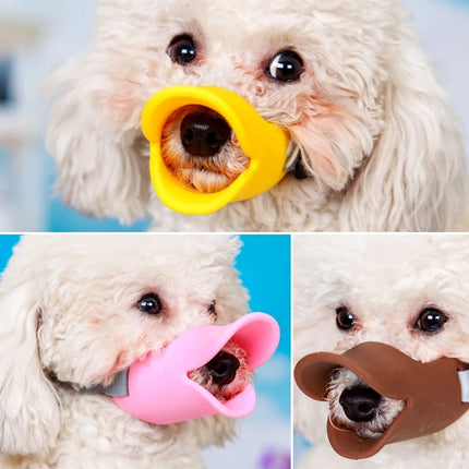 Duck Style Silicone Muzzle for Small Dogs - wnkrs