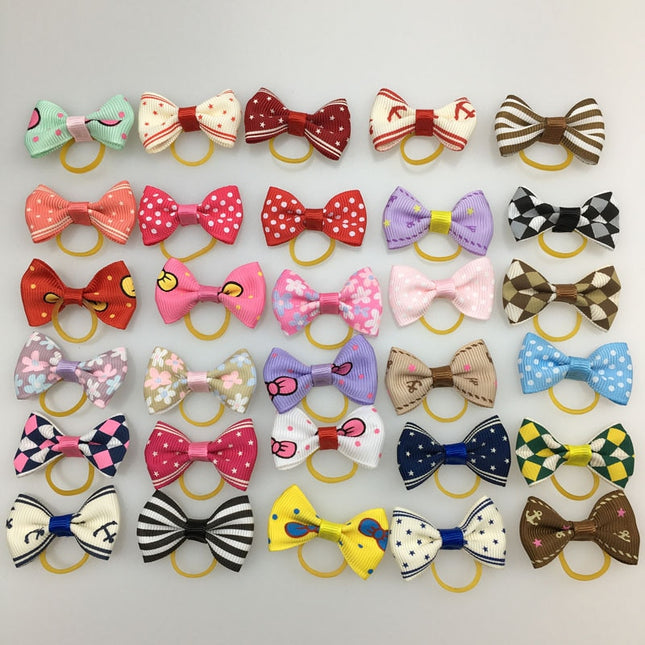 Colorful Pet Hair Bows Set - wnkrs