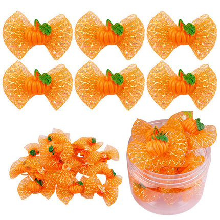 Pet Pumpkin Hair Bows 20 pcs Set - wnkrs