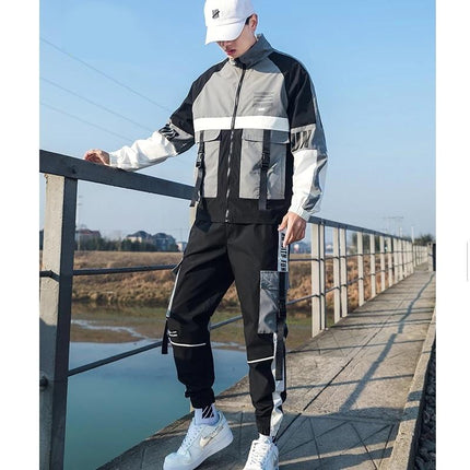 Men's Hooded Plaid Tracksuit, 2 Pcs - Wnkrs