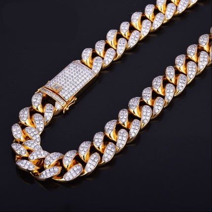 Men's Heavy Zircon Cuban Link Chain - Wnkrs