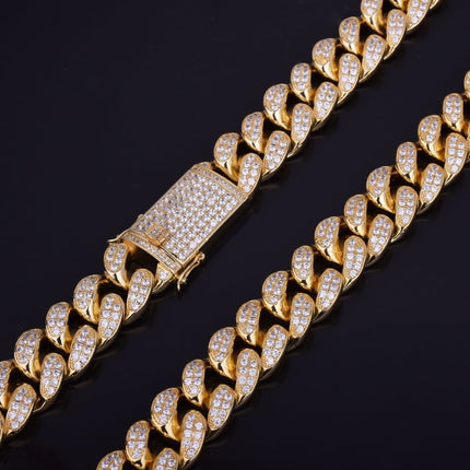 Men's Heavy Zircon Cuban Link Chain - Wnkrs