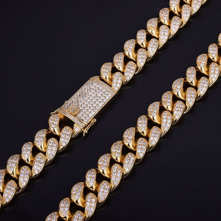 Men's Heavy Zircon Cuban Link Chain - Wnkrs