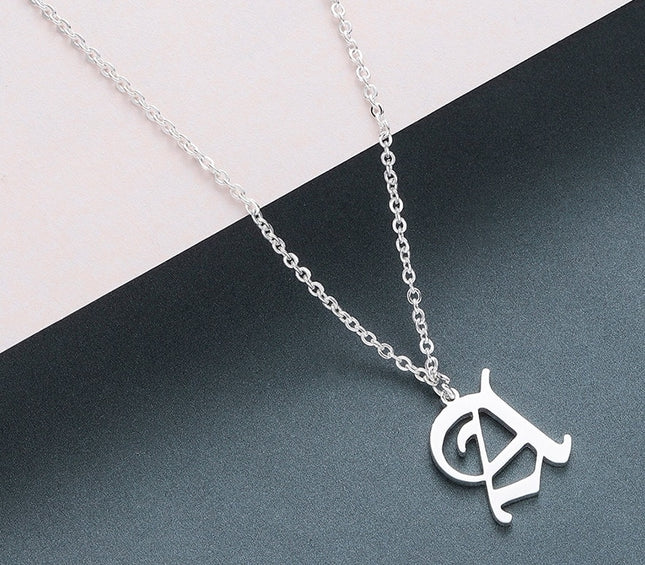 Men's Gothic Letter Shaped Pendant Necklace - Wnkrs