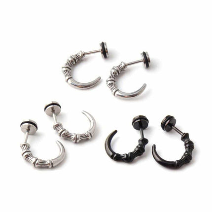 Men's Claw Shaped Stud Earrings - Wnkrs