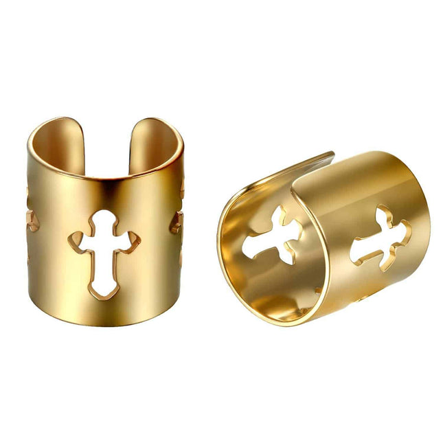 Men's Cross Ear Cuff Clip Earring - Wnkrs