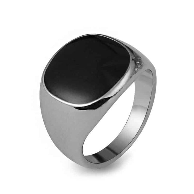 Classic Rhinestone Men's Enamel Ring - Wnkrs