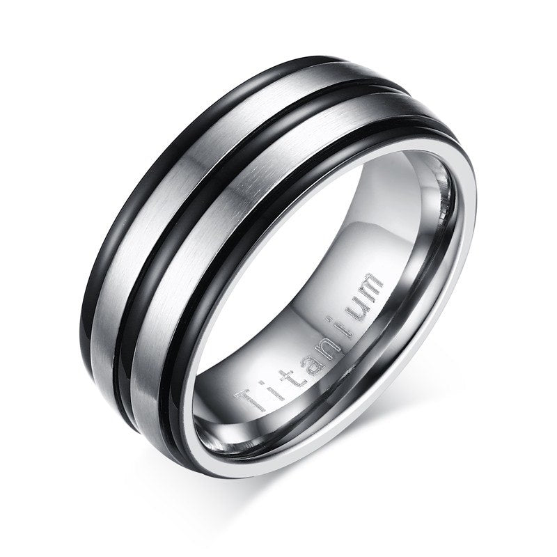 Fashon Men's Titanium Ring