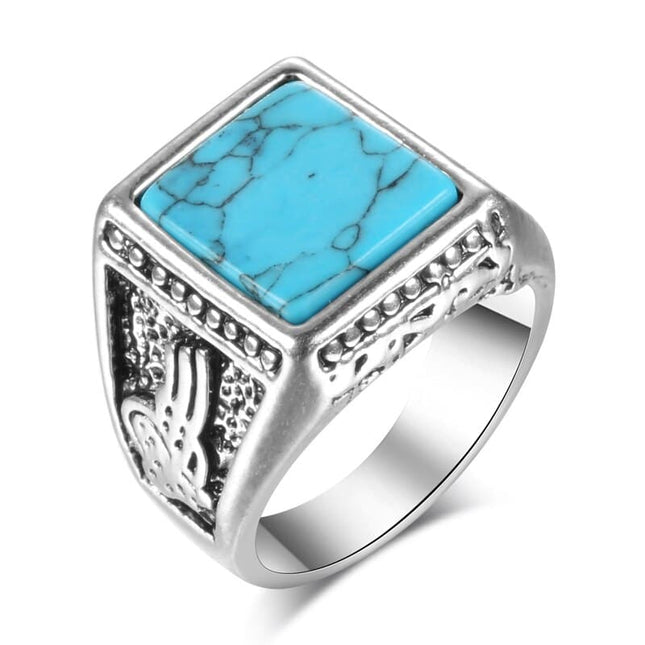 Men's Resin Silver Ring - Wnkrs