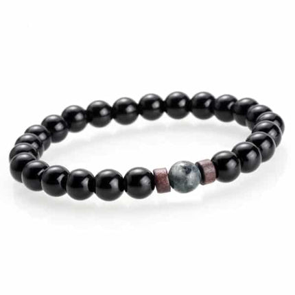 Men's Natural Moonstone Beaded Bracelet - Wnkrs