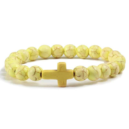 Men's Christian Cross Design Charm Bracelet - Wnkrs