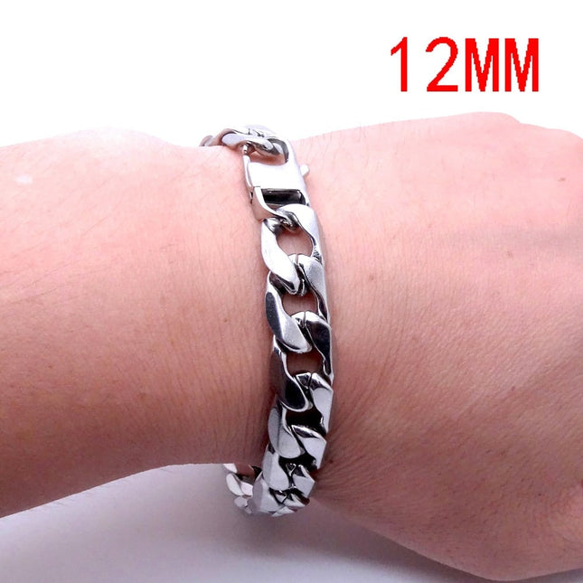 Men's Stainless Steel Chain Bracelet - Wnkrs