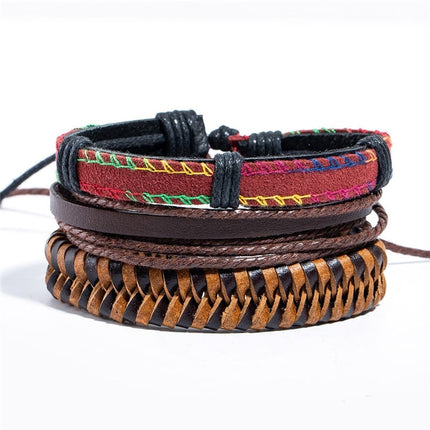 Men's Metal Leather Bracelet - Wnkrs