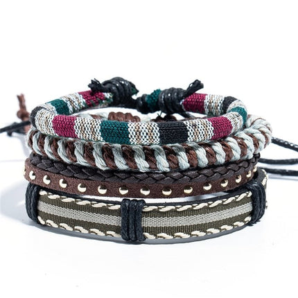 Men's Metal Leather Bracelet - Wnkrs