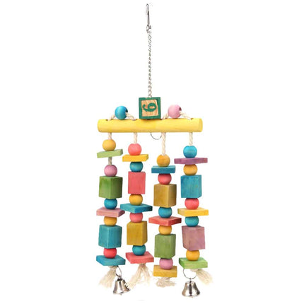 Eco-Friendly Parrot Toy with Bells - wnkrs