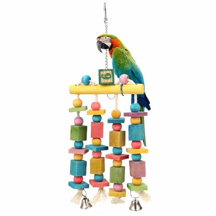 Eco-Friendly Parrot Toy with Bells - wnkrs