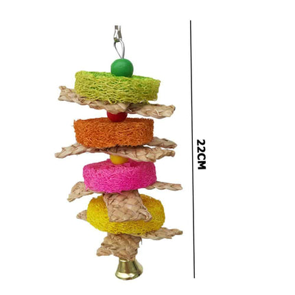 Eco-Friendly Parrot Toy with Bells - wnkrs