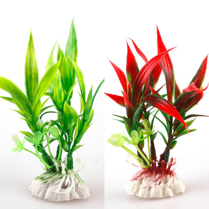 Safety Aquarium Decor Plastic Plant - wnkrs