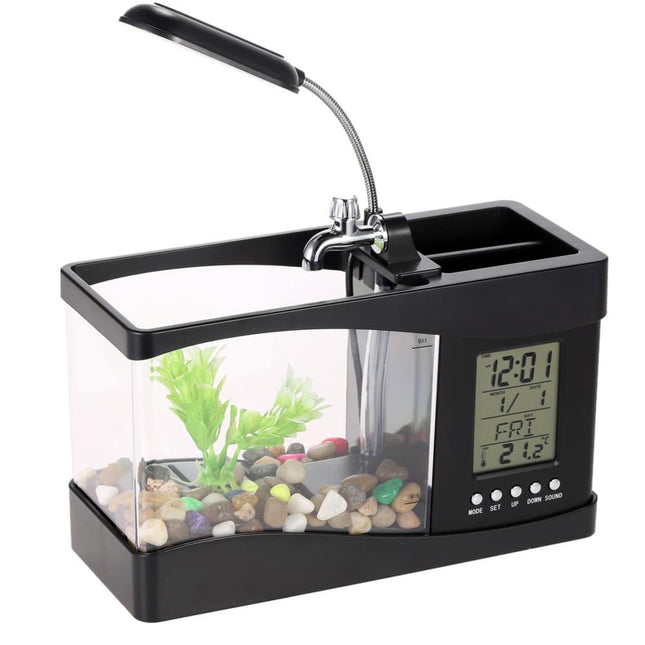 USB LED Light LCD Screen Mini Aquariums - wnkrs