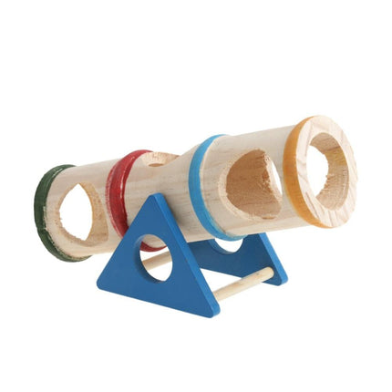 Wooden Seesaw Tube Toy for Small Pets - wnkrs