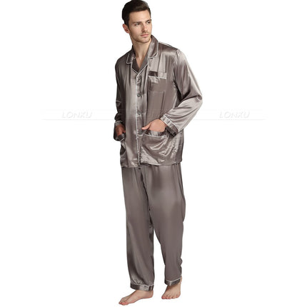 Silk Pajama Set for Men - Wnkrs