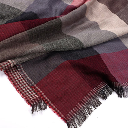 Men's Plaid Double-Sided Scarf - Wnkrs