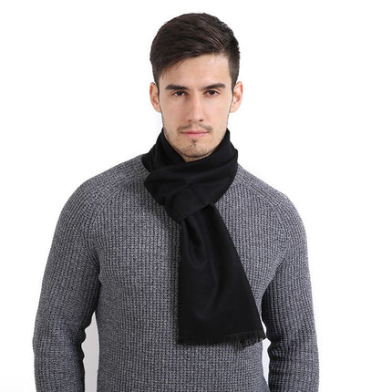 Casual Solid Patterned Men's Scarf - Wnkrs