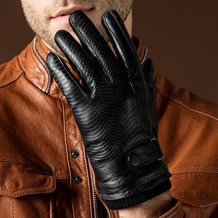 Men's Elegant Genuine Leather Gloves - Wnkrs
