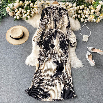 Women's Pleated Boho Dress - Wnkrs