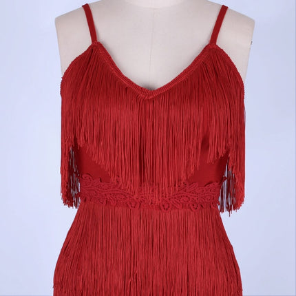 Women's Tassel Bandage Dress - Wnkrs