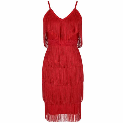 Women's Tassel Bandage Dress - Wnkrs